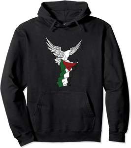 Sudadera con capucha unisex para el suéter de Palestina libre de invierno Impreso en 3D con técnica de sublimación Teñido liso - Product Image 2