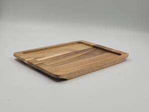 Bandeja de Servicio de Acacia Ecológica de Alta Calidad OEM/ODM, Grado Comercial, Segura para Contacto con Alimentos, 22x16x1.5 cm, Vietnam - Product Image 5
