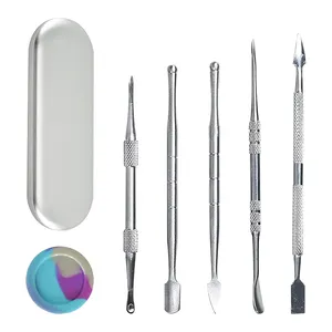 Chuyên Nghiệp Nha Khoa Phòng Thí Nghiệm Kit 5 Pcs Sáp Khắc Thạch Cao Dao Thìa Chất Lượng Tốt Nhất Nha Khoa Sáp Dao Set Với Trường Hợp