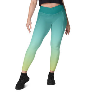 Seamless Scrunch <b>Leggings</b> for Women <b>with</b> Tapered Fit and <b>High</b> <b>Waist</b> Made from Soft Knit Stretch Fabric Blend - Product Image 1