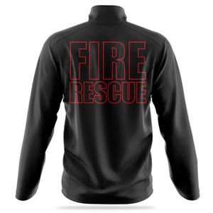 Populaire Vente Coupe-Vent FIRE-RESCUE Softshell Veste pour Homme Logo Personnalisé Plus Size Work Wear Coupe-Vent Softshell Veste pour Homme - Product Image 2