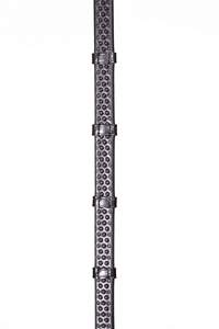 Rênes en caoutchouc hybride Bio Grip avec bouchons en cuir Les rênes comportent des picots en caoutchouc avec du cuir cousu à la main - Product Image 2