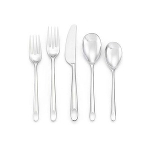 Cuillère Fourchette Couteau Vaisselle Argenterie Couverts Ensemble Cadeau De Mariage Avec Plat Long Nouveau Élégant Argent Plaqué - Product Image 2
