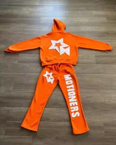 ชุดวอร์มสำหรับวิ่งชุดวอร์มกางเกงมีฮู้ดและกางเกงวอร์มสำหรับผู้ชายชุดวอร์มผ้าปักลาย - Product Image 2