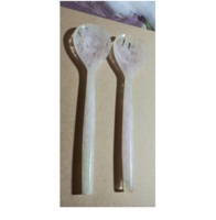 Ensemble de cuillères à salade modernes en résine imprimée de 11 pouces, écologiques, compatibles lave-vaisselle, couleur personnalisée, emballage personnalisé, pour la maison