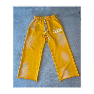 Spandex/algodón Loose Fit High Street Style Ecológico Cordón Pantalones de chándal para hombres Venta al por mayor Nueva alta calidad Doble cintura - Product Image 1