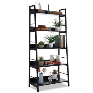 Large Metal Iron and Wooden Book Shelf Display Rack with 3 <b>Drawers</b> Indoor Bedroom Storage <b>Organizer</b> Elegant Furniture - Product Image 5