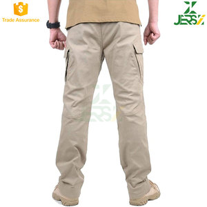Pantalon tactique de randonnée pour homme, coupe droite, mi-léger, en coton, pantalon cargo d'extérieur, plusieurs poches, design durable, camping rapide - Product Image 3
