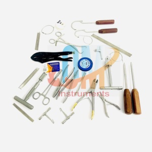 Juego de Instrumentos Quirúrgicos OMI K Wire, 100 Piezas, Acero Inoxidable de Alta Calidad, Certificado CE, Cirugía Ortopédica con Caja de Aluminio - Product Image 1