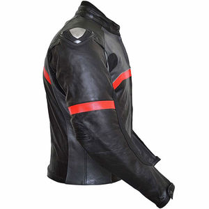 Veste en cuir de course automobile personnalisée avec logo, coupe-vent, ignifuge, respirante, col montant, pour l'été - Product Image 5