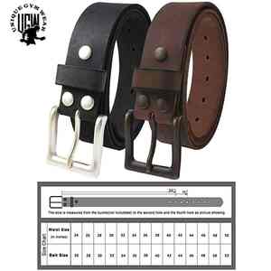 Cinturón informal de alta calidad para hombre, logotipo personalizado, cuero genuino de lujo con hebilla de acero, cinturón de cuero de lujo personalizado - Product Image 6