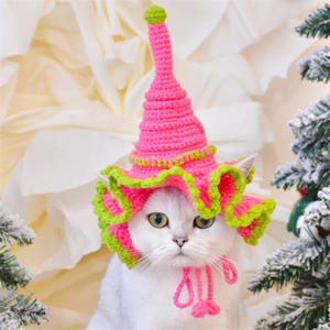 Nouveau Chapeau de Noël pour Chat Façonné à la Main en Forme d'Arbre, Tendance 2025 – Chapeaux de Fête pour Animaux de Compagnie - Product Image 6
