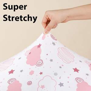 Sábanas para cuna de bebé Sábanas de cama para niños pequeños Equipadas para cuna estándar y colchones para niños pequeños, microfibra súper suave - Product Image 4