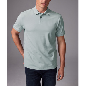 Camisetas Polo de Manga Corta, Corte Regular, Color Azul Hielo, Marca Personalizada, Alta Calidad, Venta al Por Mayor OEM 2026 - Product Image 1