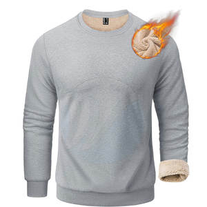 Sudadera de lana Sherpa para hombre, mezcla de poliéster/algodón, transpirable, secado rápido, informal, invierno, personalizable, alta calidad - Product Image 1