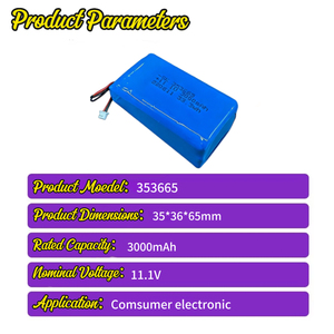 SK 11.1V 3000mAh 리튬폴리머 파워 배터리 팩 CE 인증, 보호 회로 내장, 아웃도어 장비 및 가전 제품용 - Product Image 4