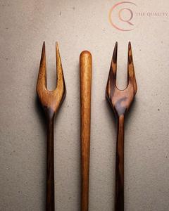 Juego de Cubiertos de Madera Duradero, Hecho de Madera Natural, Seguro para Utensilios de Cocina Antiadherentes, para Cocinar y Servir a Diario - Product Image 6