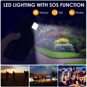 Nuovo Dispositivo di Tendenza 2025: Power Bank Solare, Grande Aiuto per Attività all'Aperto, Torcia LED ad Alta Potenza con 3 Modalità di Illuminazione - Product Image 4