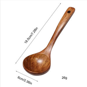 Cucharas y soporte de madera de bambú al por mayor Juego de utensilios de cocina de bambú hecho en Vietnam - Product Image 2