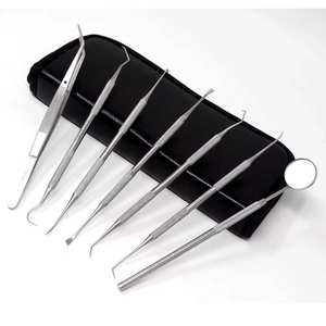 Kit de Cuidado Bucal Dental, Herramientas para Eliminar la Placa, Instrumentos Quirúrgicos para Dentistas, Uso Doméstico, Acero Inoxidable para Dientes - Product Image 1