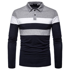 Polo de manga larga personalizado para hombre con color personalizado, transpirable, lo mejor para ropa informal, fácil de lavar y usar, Polo para hombre - Product Image 1