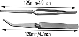 Pinzas Curvas Multiusos de Acción Inversa con Bloqueo Cruzado para Joyeros y Relojeros - Product Image 2