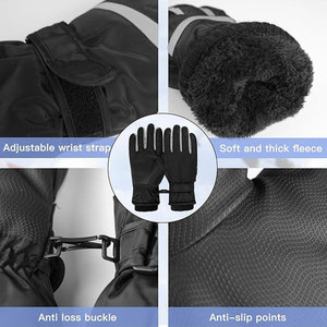 Gants chauffants électriques en peau de chèvre pour l'hiver, le ski et le cyclisme, compatibles écran tactile, imperméables, thermiques, pour moto - Product Image 6