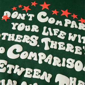 2024 personnalisé graphique hommes surdimensionné sweat à capuche lourd polaire 3D mousse pour bouffée impression solide à manches longues fermeture éclair hiver - Product Image 3