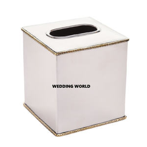 Caja de pañuelos decorativa de mesa Soporte de pañuelos hecho a mano de calidad superior Venta caliente Artículos de baño Caja de pañuelos al por mayor - Product Image 6