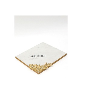 Juego de 3 bandejas de comida blancas, bandejas de comida de madera de diferentes tamaños para bodas y eventos, Decoración de mesa, bandeja de mosaico a la venta - Product Image 3