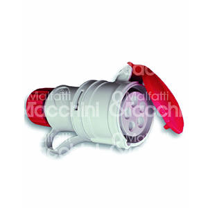 Enchufe CEE 380V Rojo IP44 3P+N+T 16A Modelo 239442 - Product Image 1
