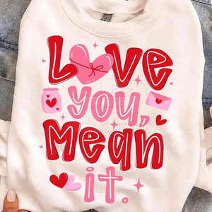 Sweat-shirt spécial Saint-Valentin, fabrication directe, tissu doux, style vêtement pour couples et tenue décontractée - Product Image 2