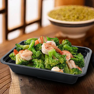 Dùng Một Lần PP Nhựa Takeaway Bao Bì Thực Phẩm Container Hình Chữ Nhật Bento Bộ Đồ Ăn Hộp Ăn Trưa Với Nắp - Product Image 6