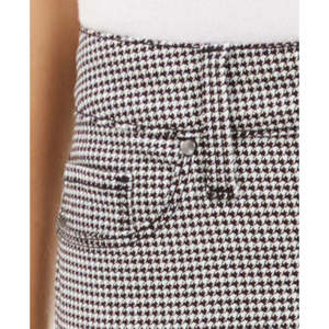 Jeans Skinny da Donna Charter Club a Vita Alta Fantasia Pied de Poule Taglia 14 in Denim Traspirante per l'Autunno, Semplici con Effetto Contenitivo, Colore Bianco - Product Image 3