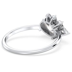 Bagues de fiançailles REYES en or massif 14 carats avec moissanite certifiée GRA pour femmes, cadeaux de mariage et d'anniversaire hip-hop, bijoux fins - Product Image 4