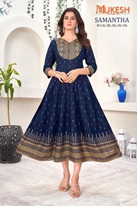 Hermosa tela de rayón puro Anarkali hecha a medida 3/4 mangas estampado Floral Gota encaje trabajo exquisito hasta el suelo bodas 4XL - Product Image 4