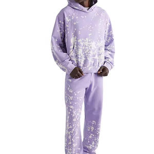 2024ชุดวิ่งผ้าฟลีซหนาสำหรับทุกเพศชุดผ้าฝ้าย100% พิมพ์ลายเฉพาะตัวดีไซน์400Gsm คุณแม่ตั้งครรภ์ - Product Image 6