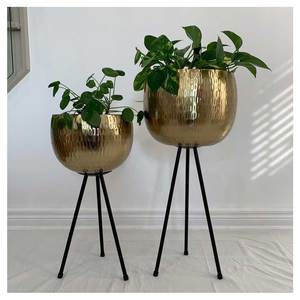 New Look Pots de plantes en fer faits à la main avec trou de drainage-Jardinières personnalisables intérieures/extérieures écologiques à <span class=keywords><strong>prix</strong></span> raisonnable - Product Image 2