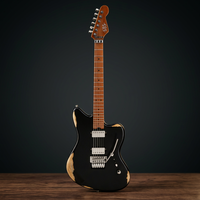 Gitar Elektrik Profesional SBS VS200 6-Senar, Body Solid 3-Piece Alder, Neck Maple Roasted Flamed, Floyd Rose Steel Asli