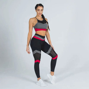 Vêtements de sport et de fitness Ensemble pantalon serré et soutien-gorge Scrunch d'entraînement Vêtements pour femmes à bas prix Ensemble de course et de yoga - Product Image 3