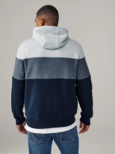 Vente directe d'usine, sweat-shirts à rayures multicolores avec logo personnalisé pour hommes, séchage rapide, coton/polyester haute performance, 380 GSM - Product Image 6