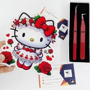 Soporte para Pinzas de Aislamiento de 90 Grados de Acrílico Ecológico con Diseño de Hello Kitty, con Forma de Mariposa, Corazón y Flor, Etiqueta Personalizada - Product Image 2