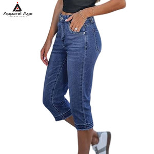Capris Ligeros para Mujer, los Más Vendidos, Ropa Casual, Jeans Capris de Primera Calidad Hechos en Pakistán - Product Image 3