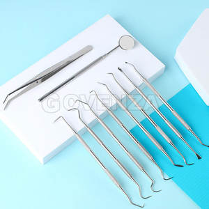 Kit de Examen Dental Portátil de 10 Piezas, Espejo Dental de Acero Inoxidable, Sonda, Raspador, Instrumentos para el Cuidado Dental - Product Image 5