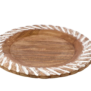 Assiettes de présentation en bois poli naturel de haute qualité bols jetables de forme ronde à vendre - Product Image 5