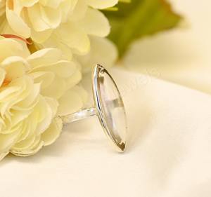 2025 New Arrival Hydro Eternity Vermeil <b>Ring</b> 10x30mm <b>Crystal</b> Marquise 925 Stamp Fine Engagement Women <b>Ring</b> Gift Handmade Jewelry - Product Image 3