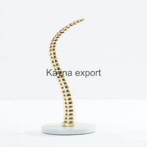 Escultura de hoja Bohemia moderna Artesanía de aluminio hecha a mano Producto al por mayor - Product Image 3