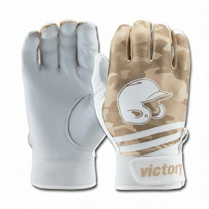 Gants de frappe de baseball en cuir résistant, logo personnalisé en gros OEM, paume antidérapante, respirant, gants de frappe de softball - Product Image 5