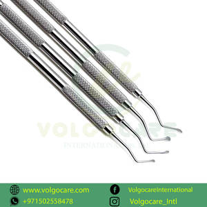 Venta al por mayor excelente calidad Lucas Curette Dental Set de 4 curetas de hueso quirúrgico en estilo único - Product Image 4
