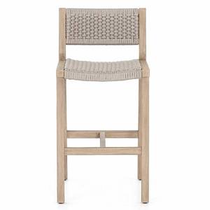 เก้าอี้บาร์ทำจากไม้หวายสำหรับใช้ในสวนม้านั่งทำจากไม้น้ำหนักเบาธรรมชาติสำหรับเคาน์เตอร์บาร์ร้านอาหารโรงแรมคาเฟ่ - Product Image 2